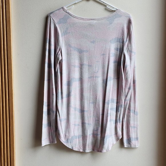 Old Navy Pink/Gray Camo Scoop Neck Jersey Size Small - Picture 14 of 14